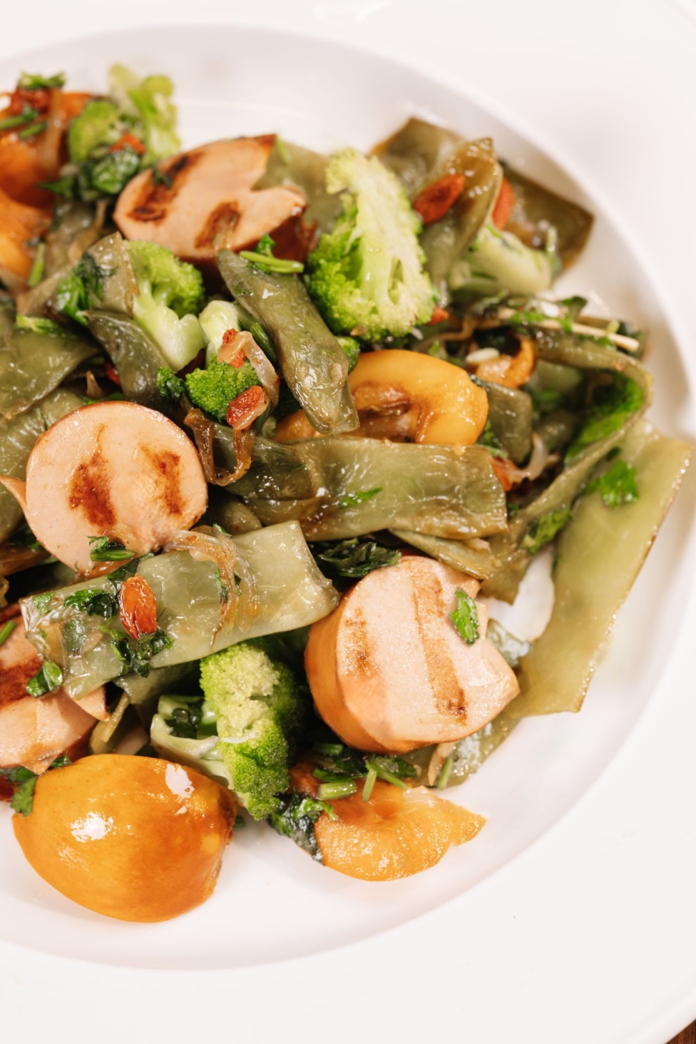 სარდელი მწვანე ლობიოსთან ერთად